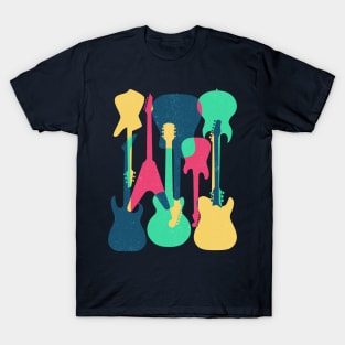 Electric Guitars - Music Art T-Shirt